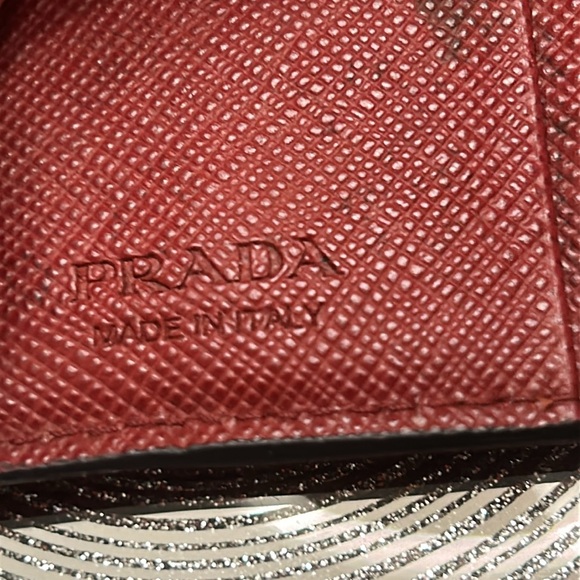 Prada Burgundy Leather Key Case / Card Holder - Picture 9 of 9